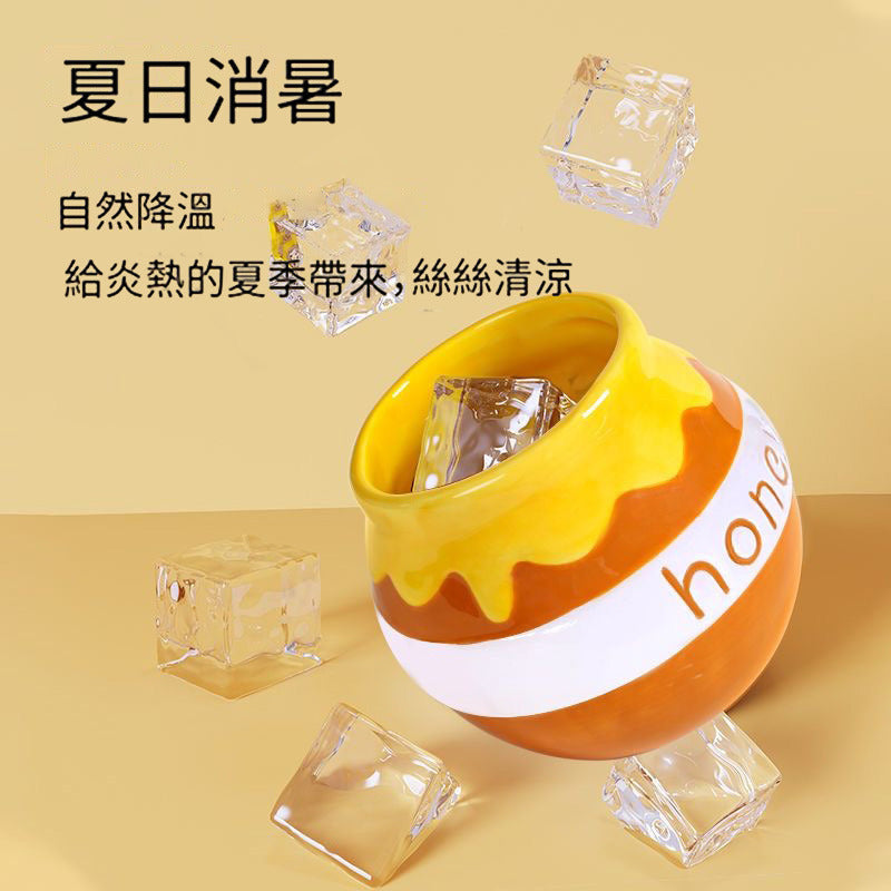 🍯蜜罐打翻了 陶瓷窩 🧡 倉鼠陶瓷窩 倉鼠睡窩 倉鼠窩 它適密罐沙盆 夏天倉鼠用品
