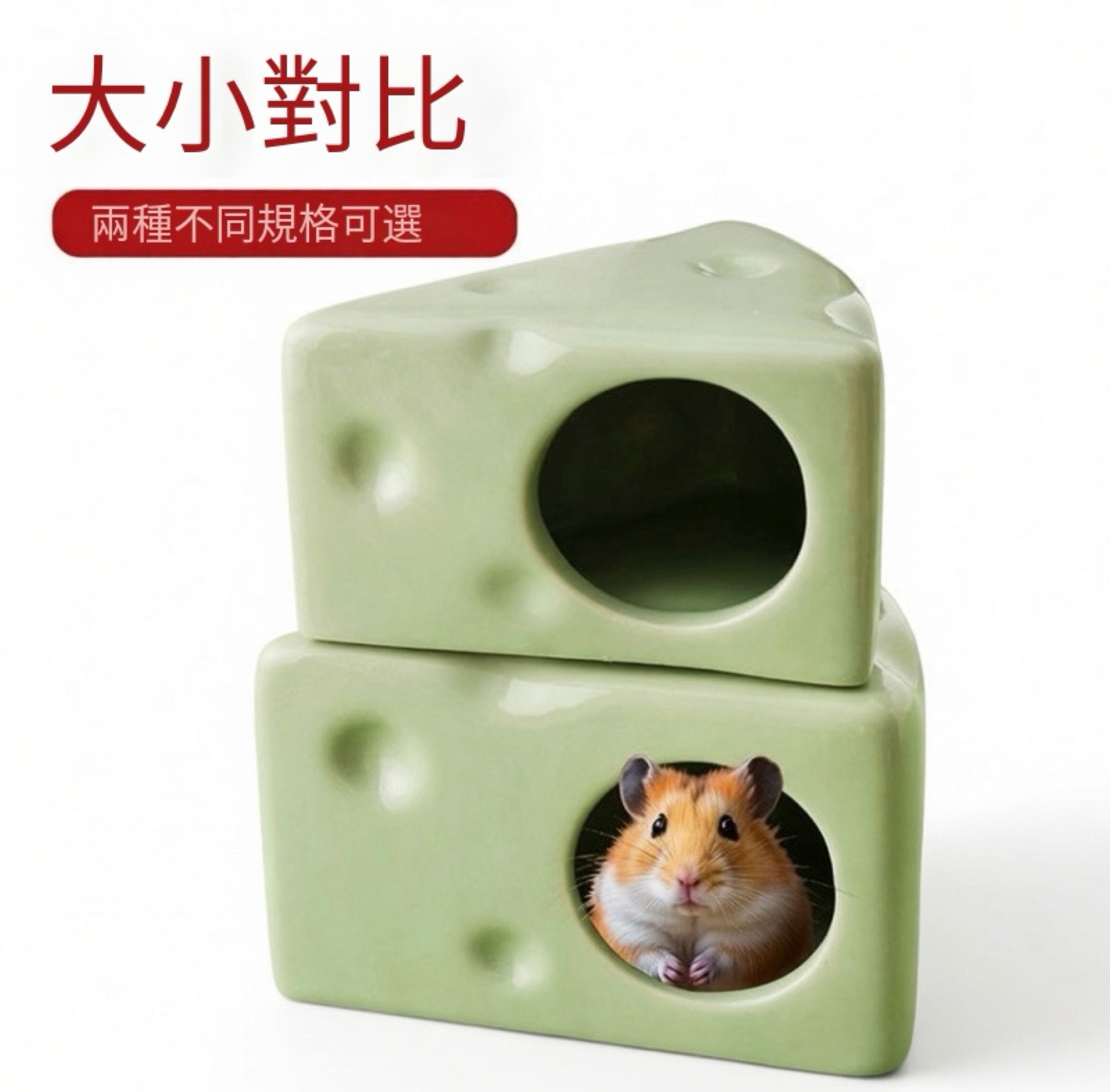 瓷窩 🧀起司造型躲避屋 + 食盆 四季造景適用🔥🔥🔥